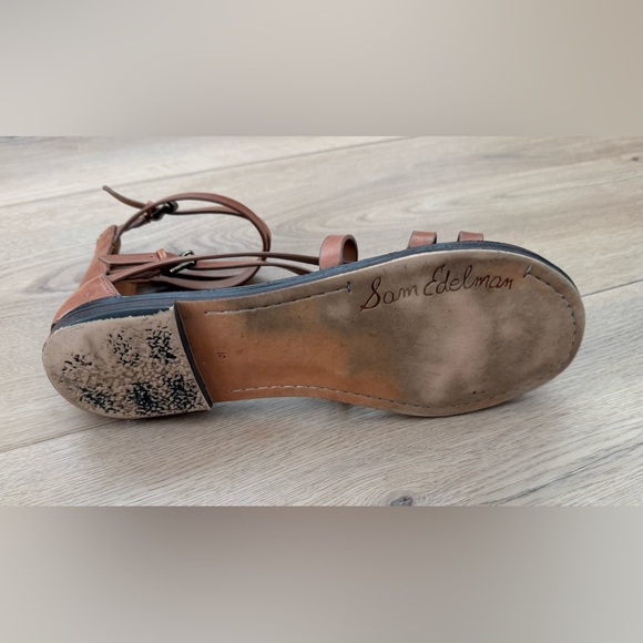 Sam Edelman Tan Gladiator Sandals Size 10 - Picture 5 of 6